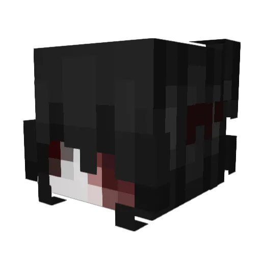fernnanda Minecraft avatar head, 3D render