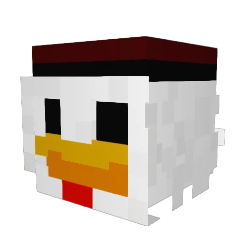 fernnyzz Minecraft avatar head, 3D render