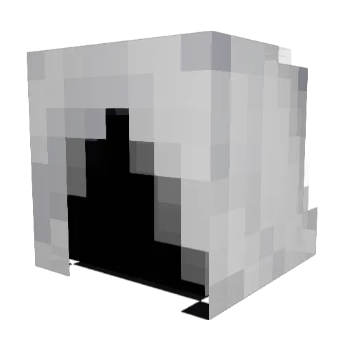 fernors Minecraft avatar head, 3D render
