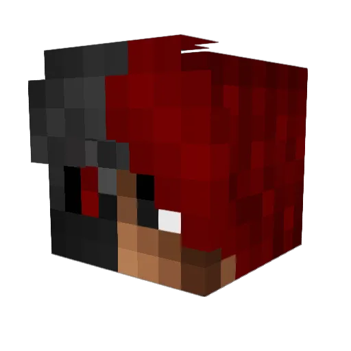 fernyz Minecraft avatar head, 3D render