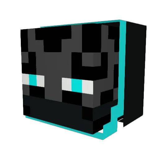 ferrolory Minecraft avatar head, 3D render
