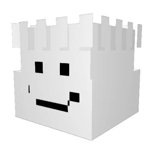ferrooo77 Minecraft avatar head, 3D render