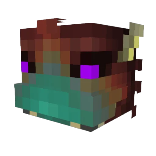 ferrouswheels Minecraft avatar head, 3D render