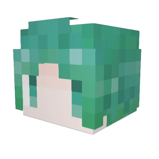 feru2022 Minecraft avatar head, 3D render