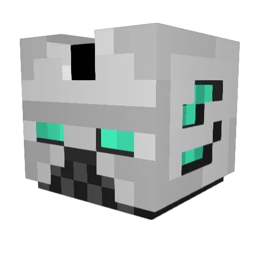 fervillano Minecraft avatar head, 3D render
