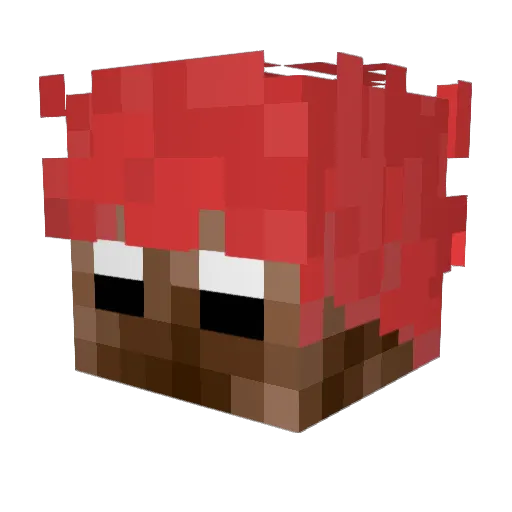 ferxi26 Minecraft avatar head, 3D render