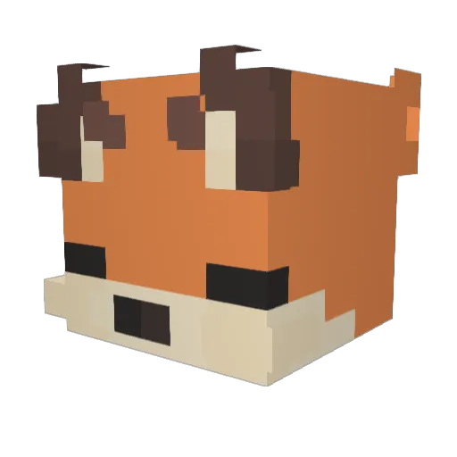 feshyfesh Minecraft avatar head, 3D render