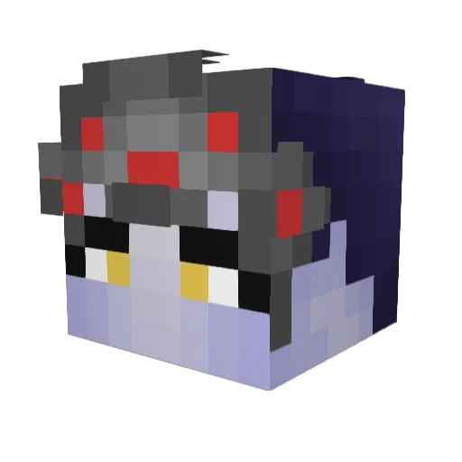 festerace Minecraft avatar head, 3D render
