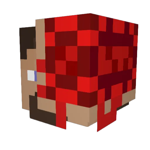 festim1023 Minecraft avatar head, 3D render