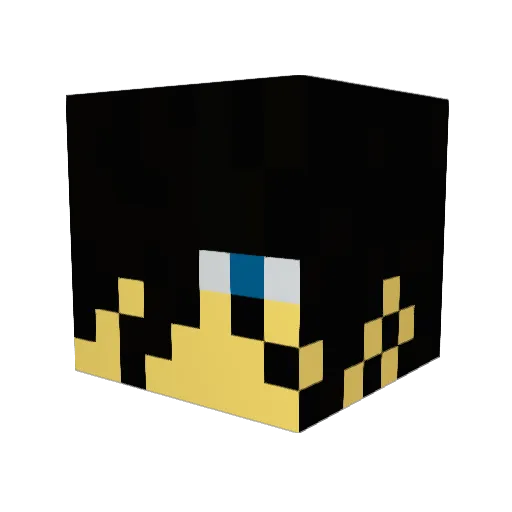 festyle Minecraft avatar head, 3D render