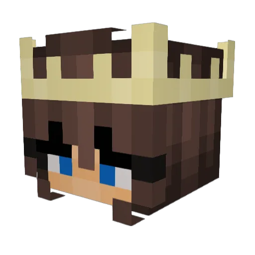 feta__ Minecraft avatar head, 3D render
