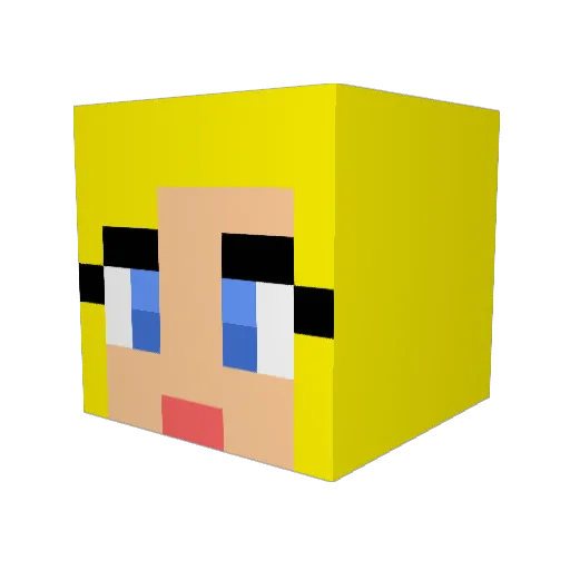 fetchgretch15 Minecraft avatar head, 3D render