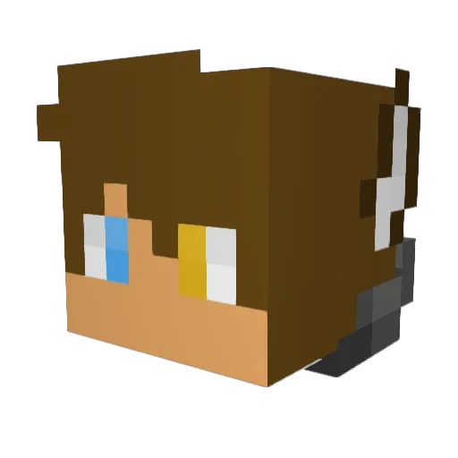 feto119 Minecraft avatar head, 3D render