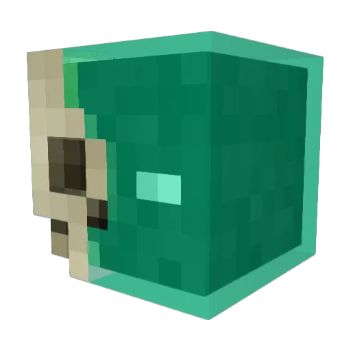 fetopia Minecraft avatar head, 3D render