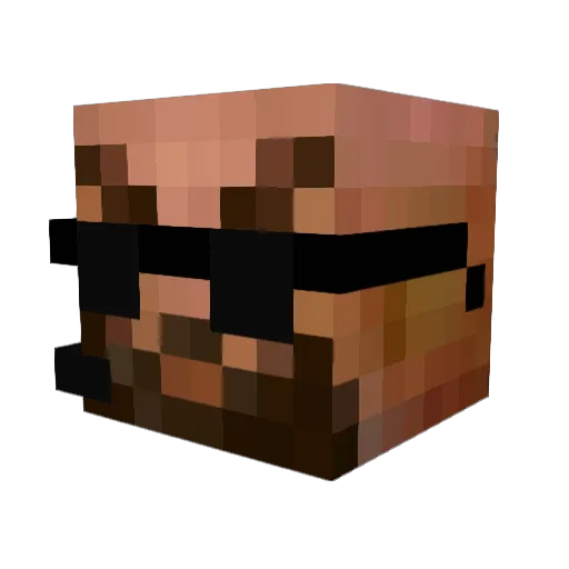 fett8802 Minecraft avatar head, 3D render