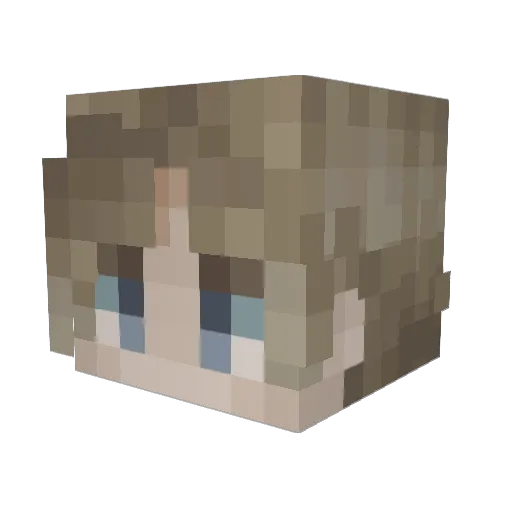fette_katze0 Minecraft avatar head, 3D render