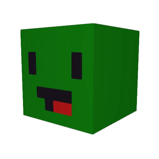 fettegurke_0_ Minecraft avatar head, 3D render