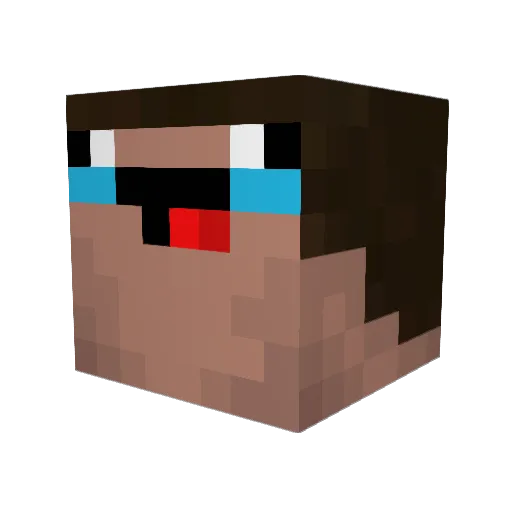 fetus_burglar Minecraft avatar head, 3D render