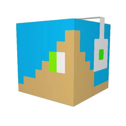 feuerkeks301 Minecraft avatar head, 3D render