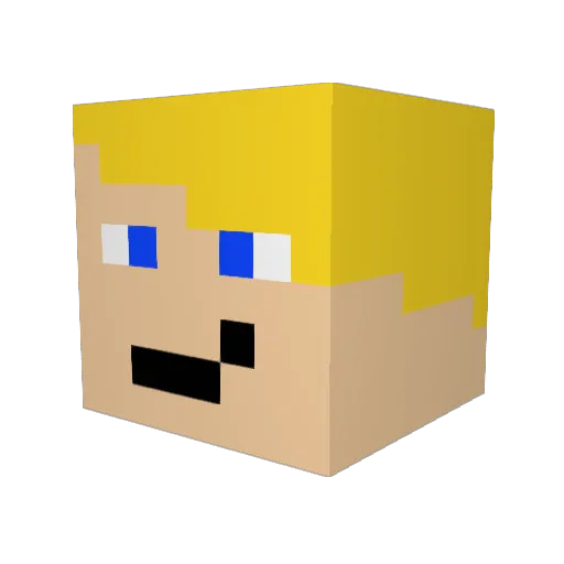 feuerprofil36 Minecraft avatar head, 3D render