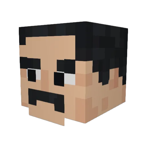 feurr02 Minecraft avatar head, 3D render