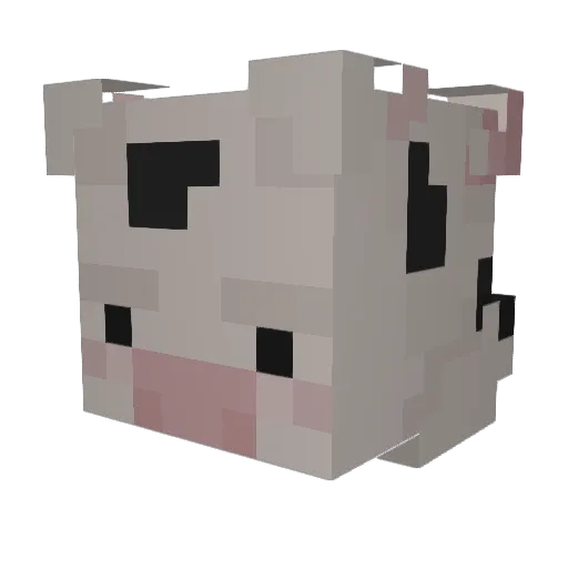 feuwi Minecraft avatar head, 3D render
