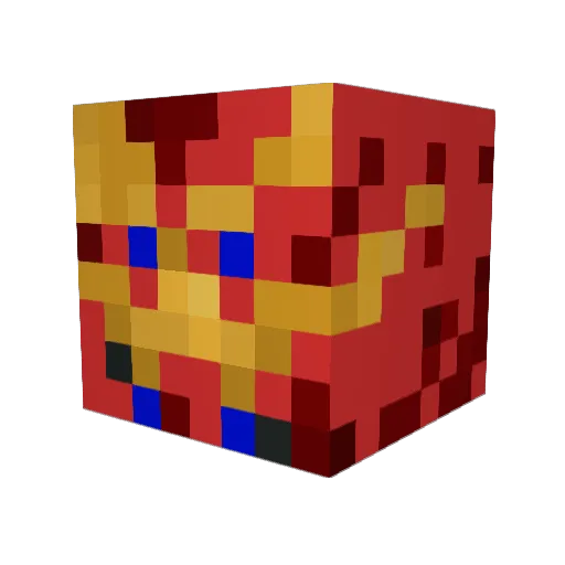 fewkurb Minecraft avatar head, 3D render