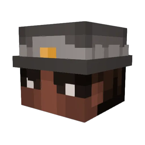fexyyy Minecraft avatar head, 3D render