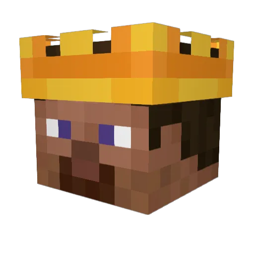 feycional Minecraft avatar head, 3D render