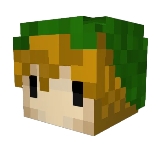 feydblack Minecraft avatar head, 3D render