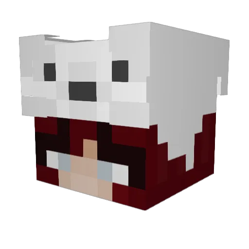 feyyia Minecraft avatar head, 3D render