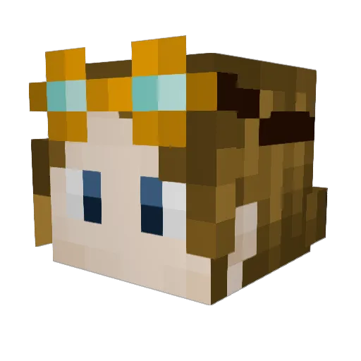 ff3yz Minecraft avatar head, 3D render