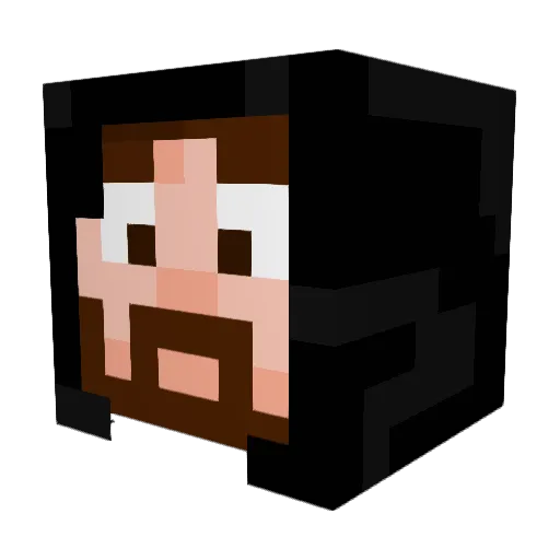 ffBunte Minecraft avatar head, 3D render
