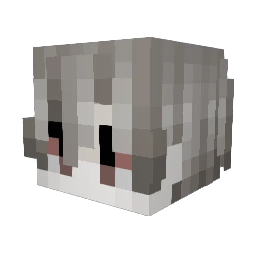 ffairh Minecraft avatar head, 3D render