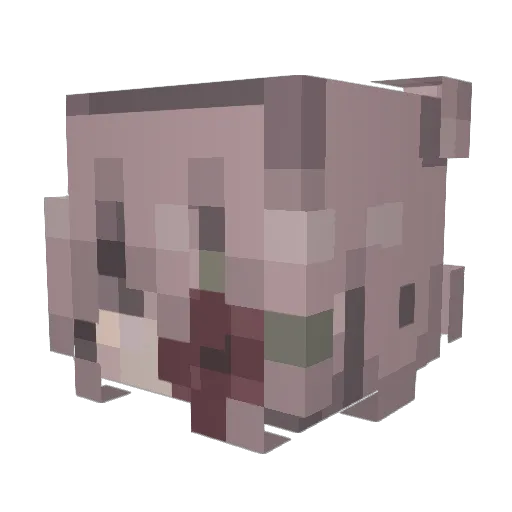 ffawkes Minecraft avatar head, 3D render