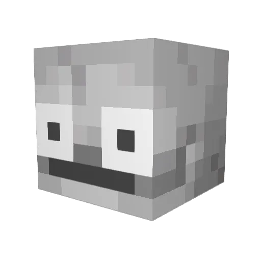 ffelon Minecraft avatar head, 3D render