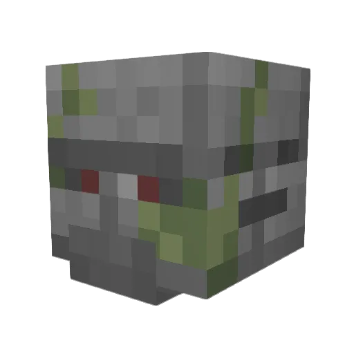 fffate Minecraft avatar head, 3D render