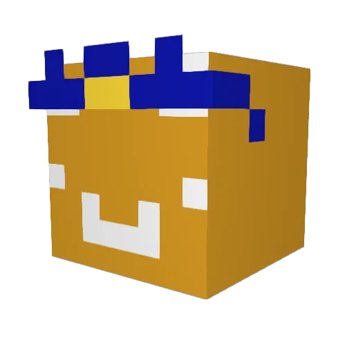 fffkkjj Minecraft avatar head, 3D render