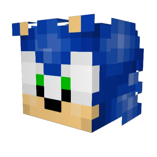 fffuccccckkk Minecraft avatar head, 3D render