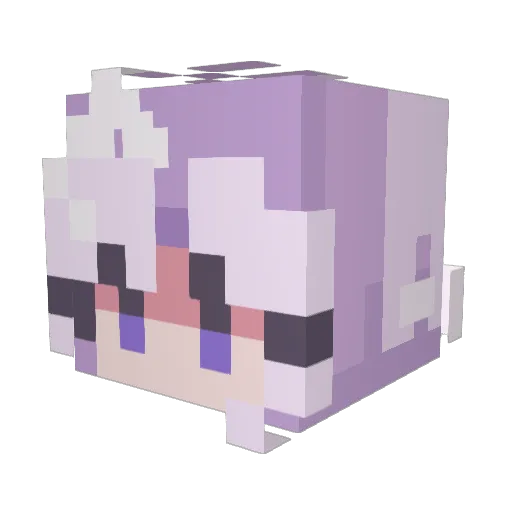 ffrvii Minecraft avatar head, 3D render