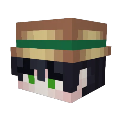 ffuuaapp Minecraft avatar head, 3D render