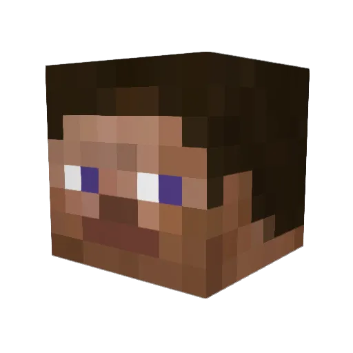 ffyl Minecraft avatar head, 3D render
