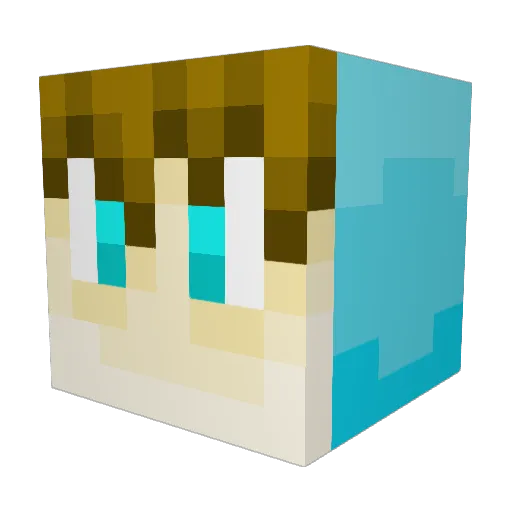fgtr5 Minecraft avatar head, 3D render