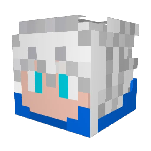 fh3vl1 Minecraft avatar head, 3D render