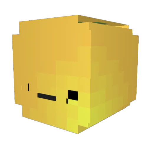 fhe8q0i Minecraft avatar head, 3D render