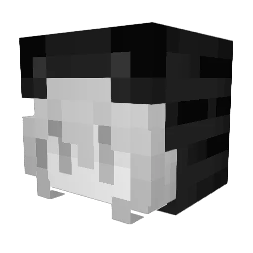 fhn Minecraft avatar head, 3D render