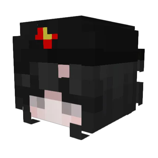 fhuro Minecraft avatar head, 3D render