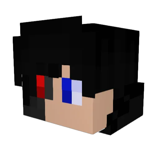 fi1t3rd Minecraft avatar head, 3D render