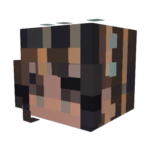 fia333 Minecraft avatar head, 3D render