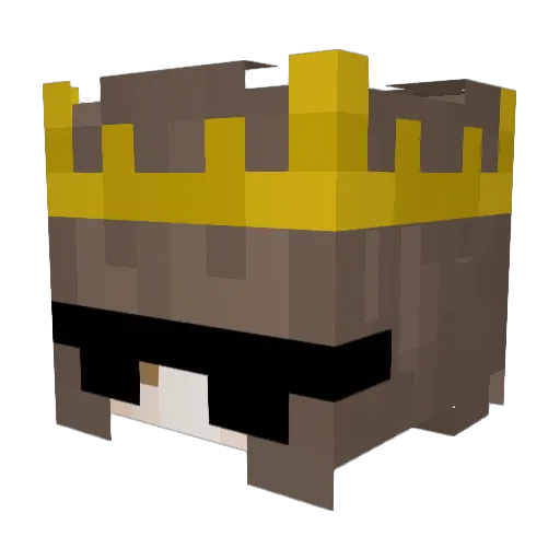 fiachu Minecraft avatar head, 3D render